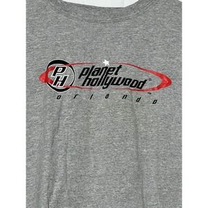 Vintage Planet Hollywood Shirt Mens XL Gray Short Sleeve Orlando Florida NWT